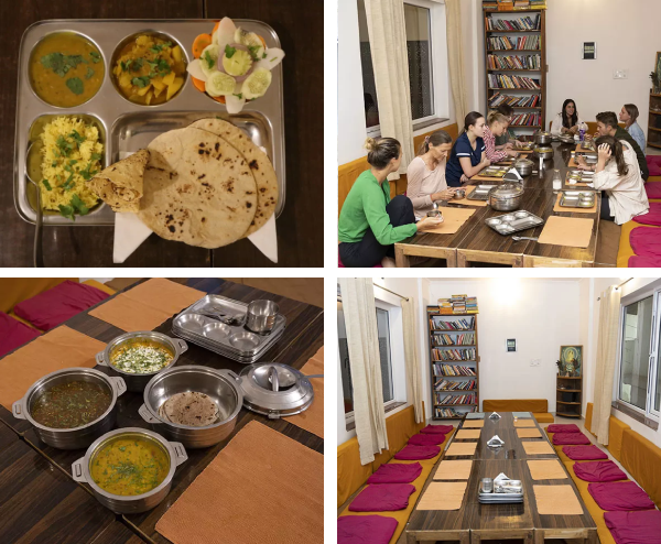 Meals at Himalayan Yoga Association